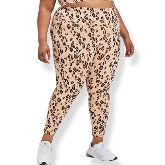 Fabletics leopard print Power Hold On The Go High Waisted leggings 2X 2XL - Picture 1 of 16